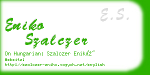 eniko szalczer business card